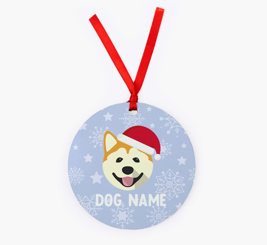 Snowflake: Personalised {breedFullName} Christmas Decoration