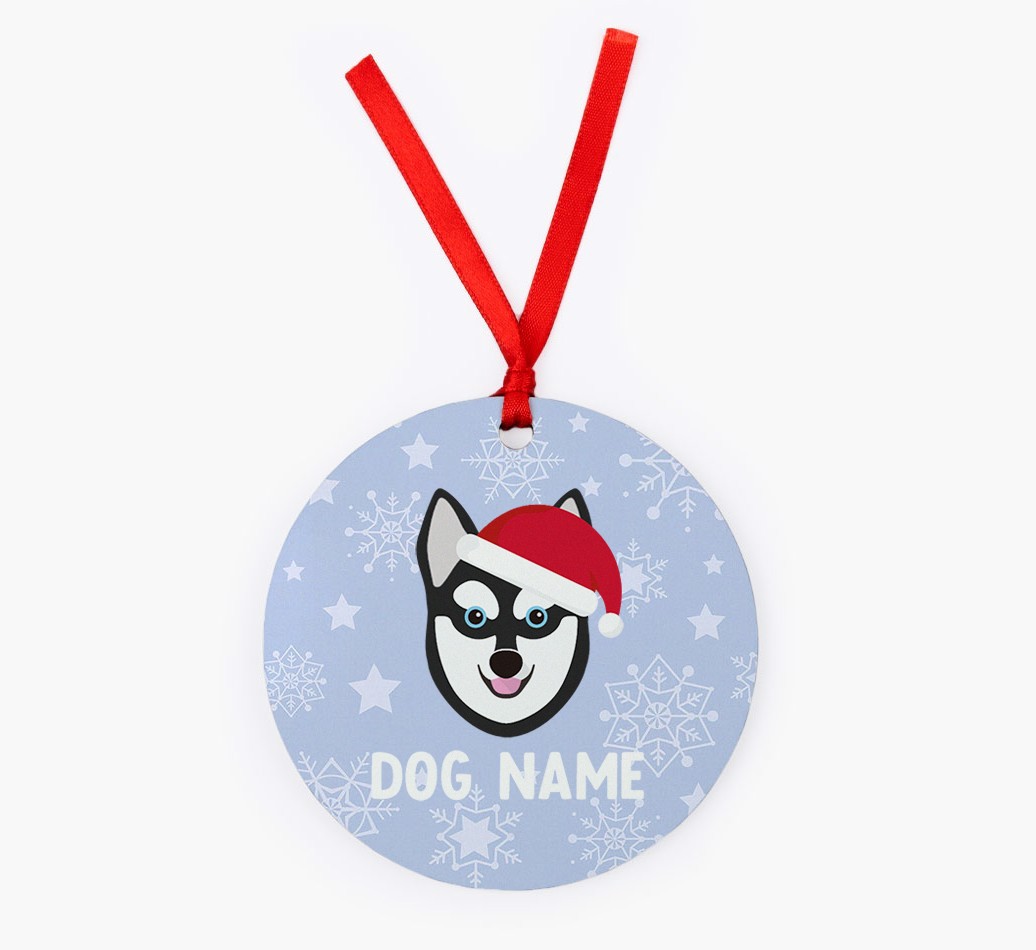 Snowflake: Personalized {breedFullName} Christmas Decoration