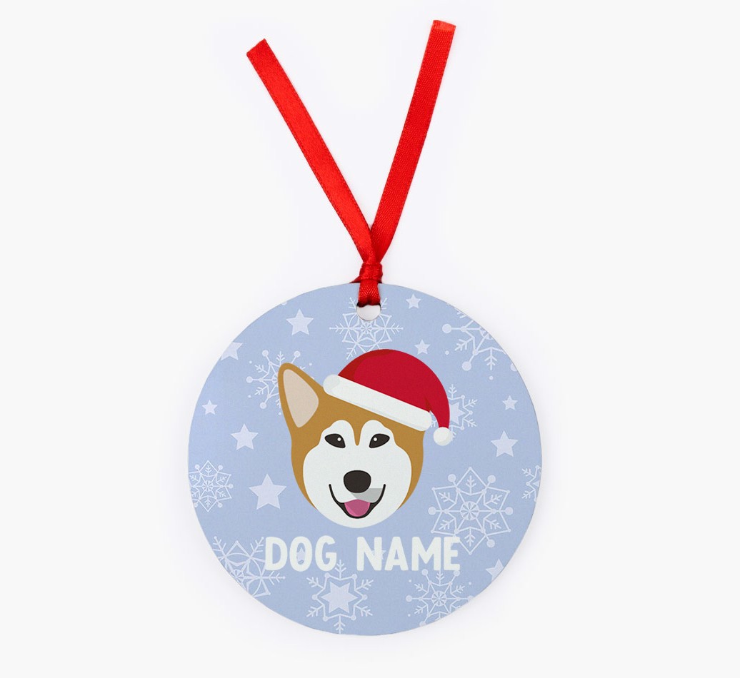 Snowflake: Personalized {breedFullName} Christmas Decoration