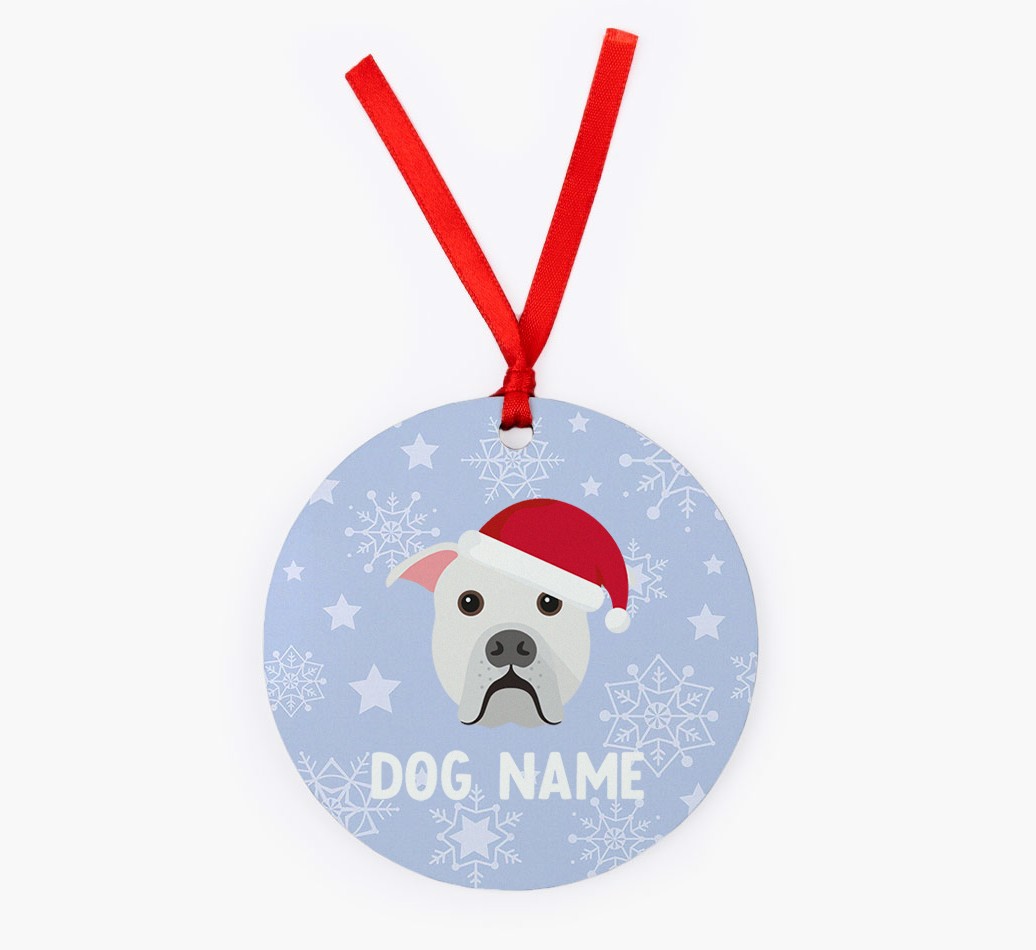 Snowflake: Personalised {breedFullName} Christmas Decoration