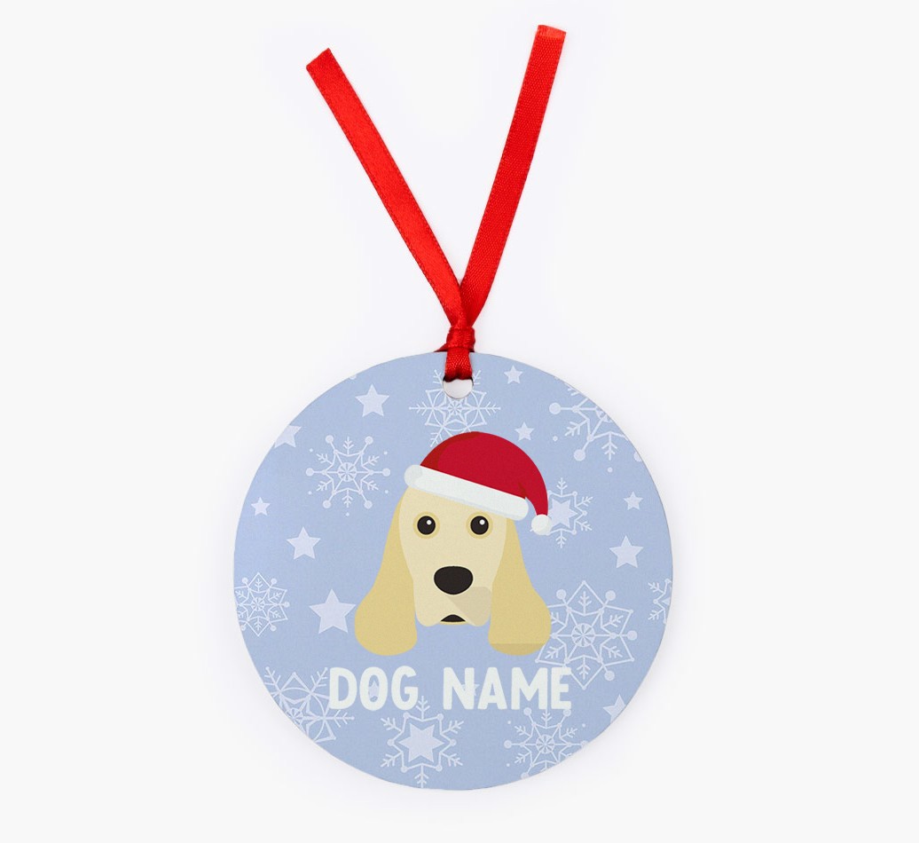 Snowflake: Personalized {breedFullName} Christmas Decoration