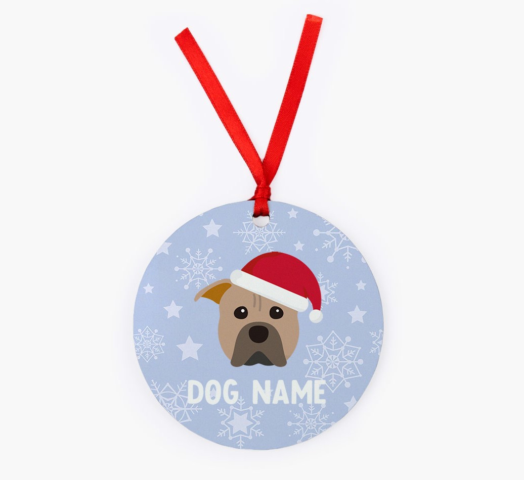 Snowflake: Personalised {breedFullName} Christmas Decoration