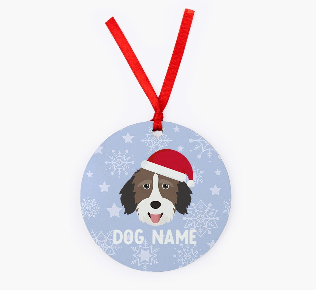 Snowflake: Personalized {breedFullName} Christmas Decoration