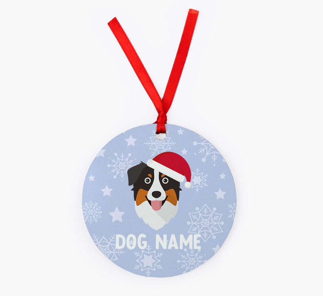 Snowflake: Personalised {breedFullName} Christmas Decoration