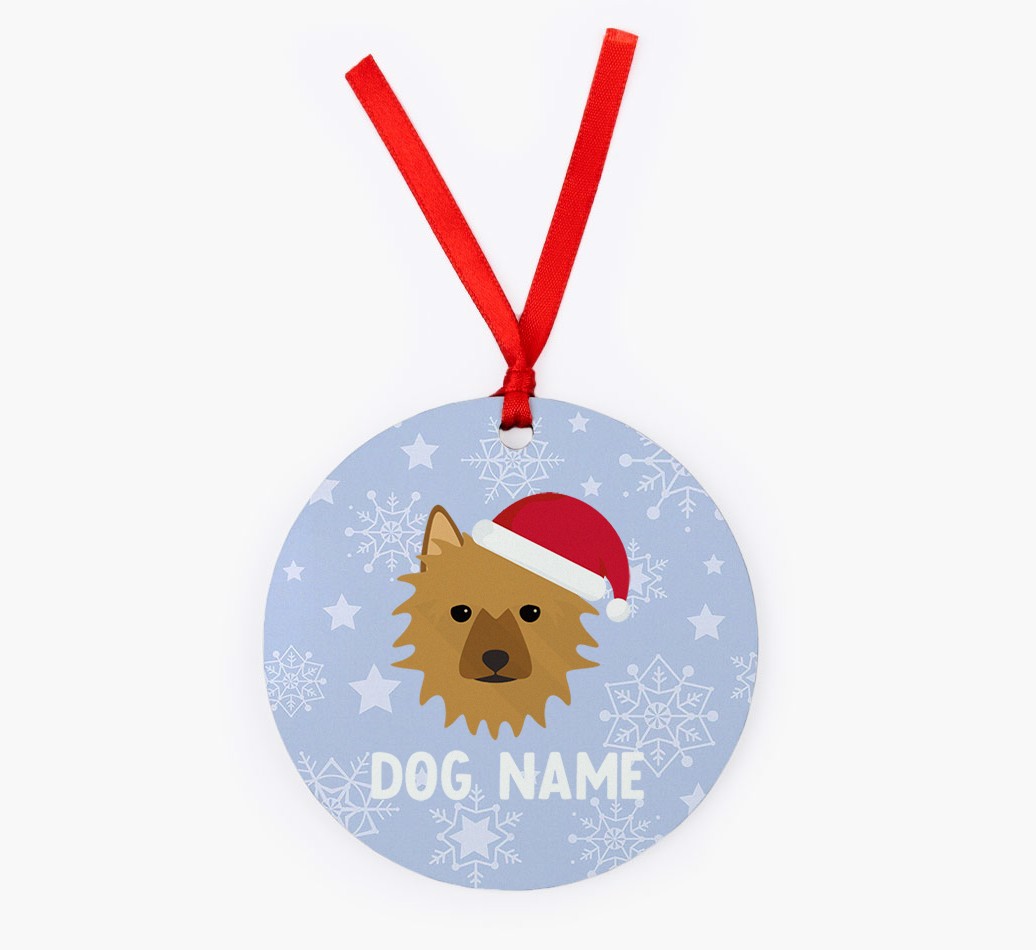 Snowflake: Personalized {breedFullName} Christmas Decoration
