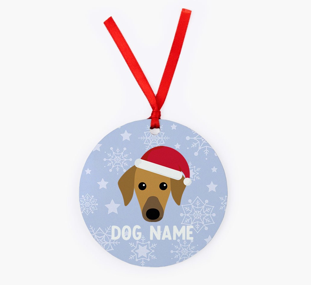 Snowflake: Personalised {breedFullName} Christmas Decoration