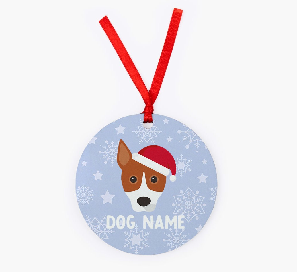 Snowflake: Personalized {breedFullName} Christmas Decoration