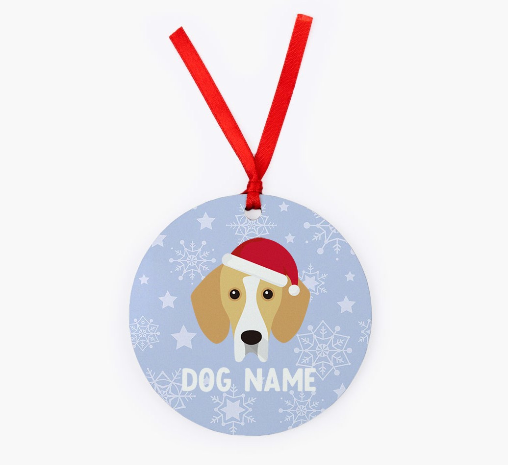 Snowflake: Personalized {breedFullName} Christmas Decoration