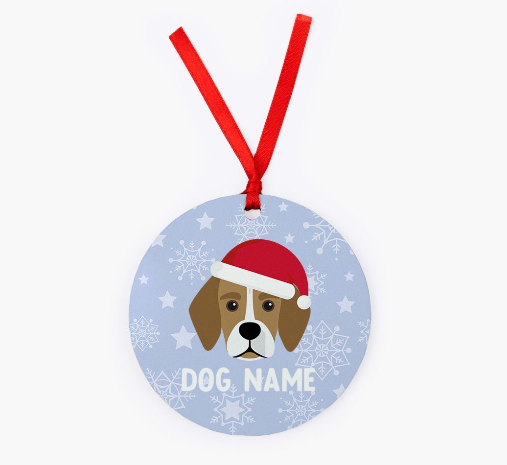 Snowflake: Personalized {breedFullName} Christmas Decoration