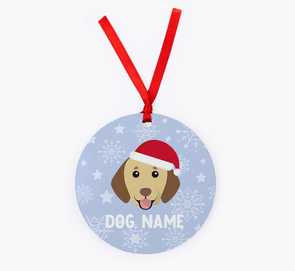 Snowflake: Personalized {breedFullName} Christmas Decoration
