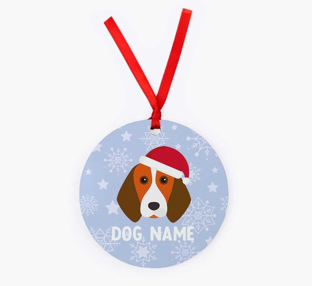 Snowflake: Personalised {breedFullName} Christmas Decoration
