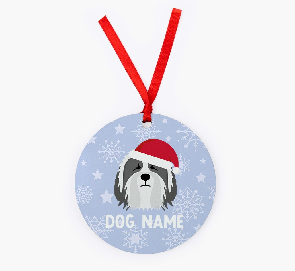 Snowflake: Personalized {breedFullName} Christmas Decoration