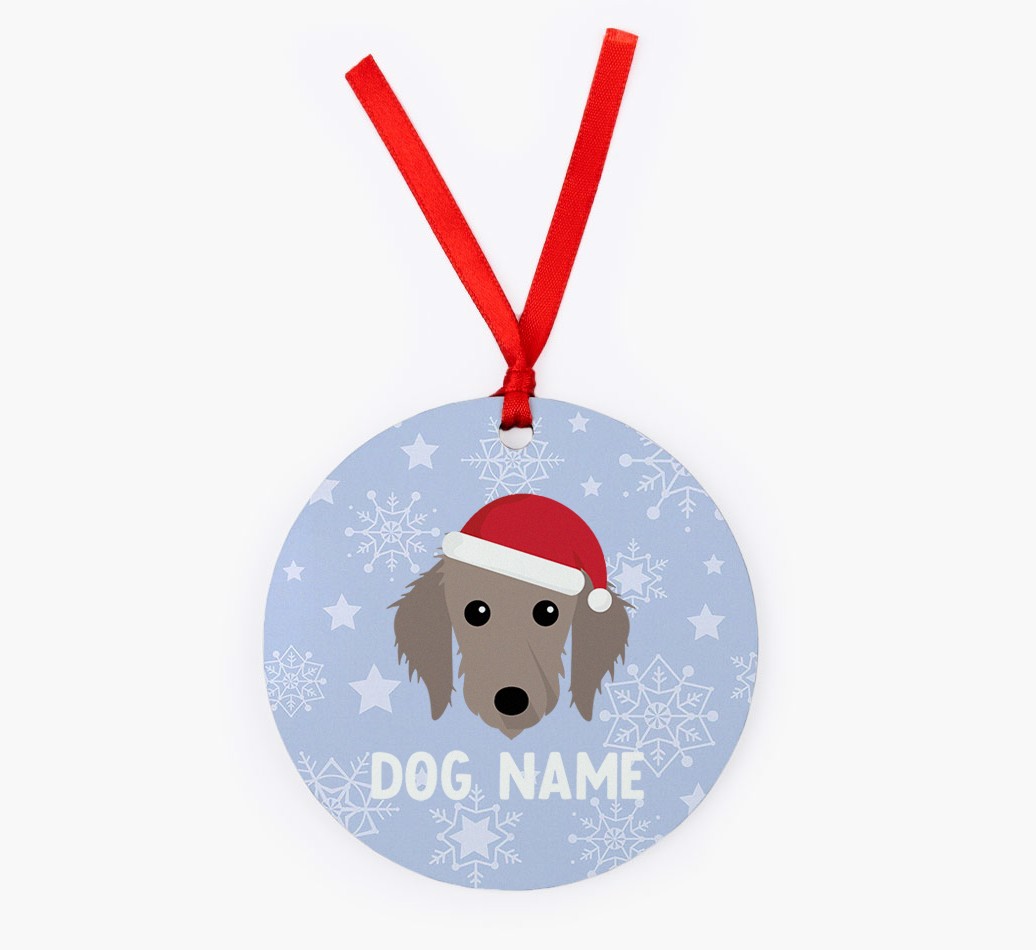 Snowflake: Personalized {breedFullName} Christmas Decoration