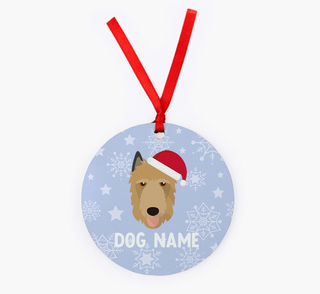 Snowflake: Personalized {breedFullName} Christmas Decoration