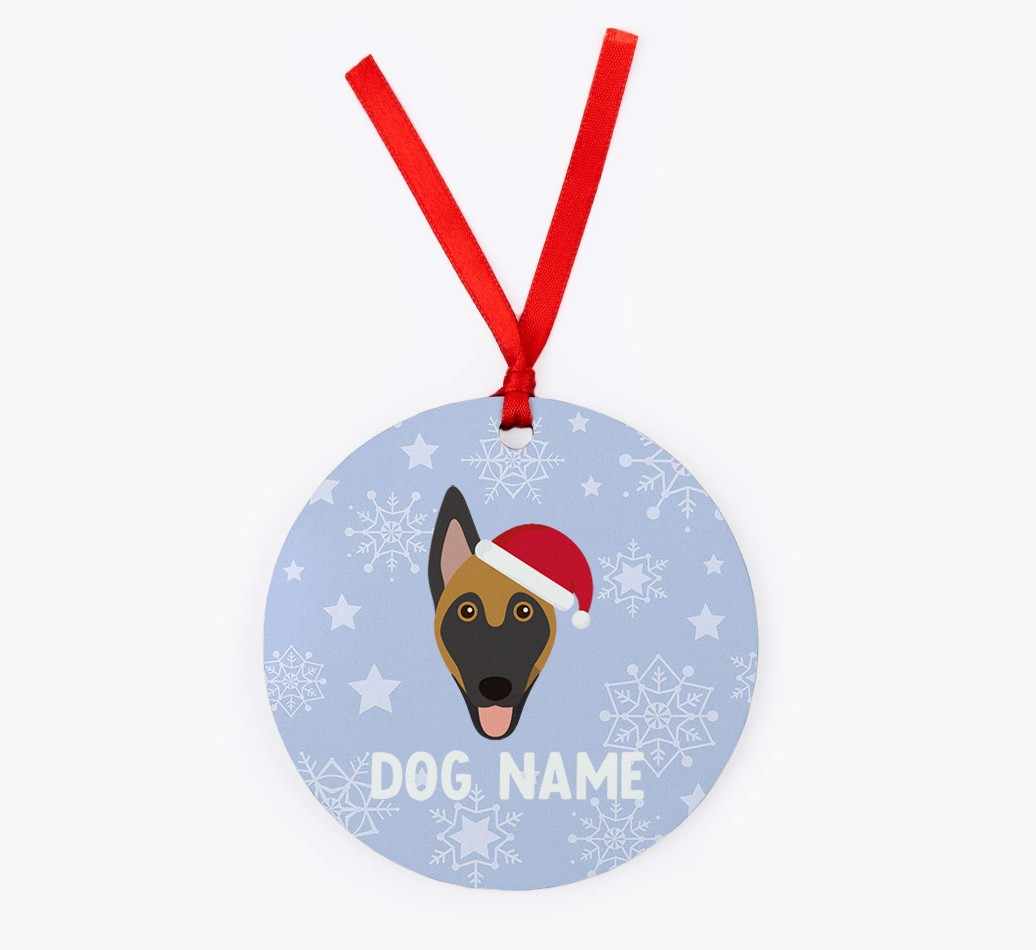 Snowflake: Personalized {breedFullName} Christmas Decoration