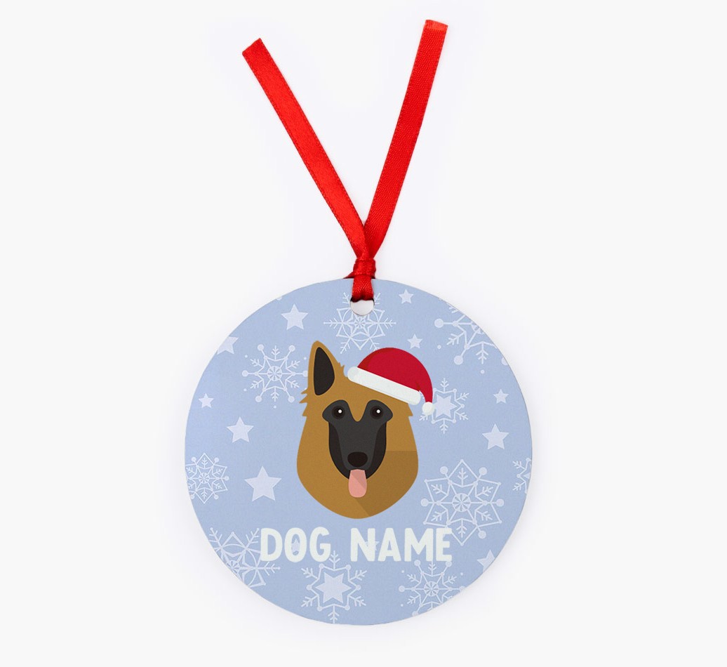Snowflake: Personalised {breedFullName} Christmas Decoration