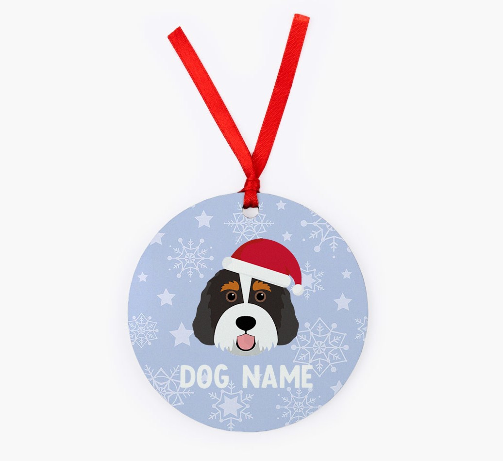 Snowflake: Personalised {breedFullName} Christmas Decoration