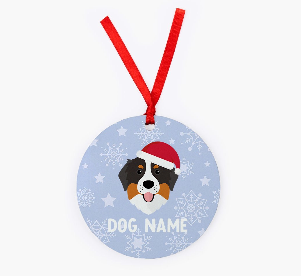 Snowflake: Personalised {breedFullName} Christmas Decoration