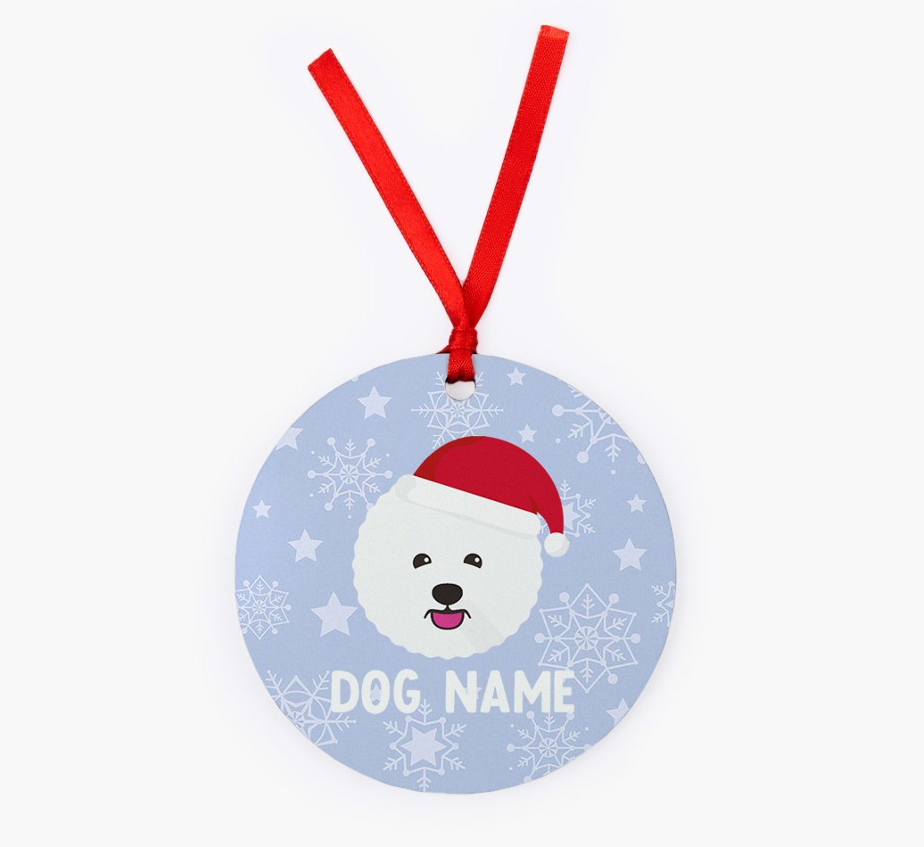 Snowflake: Personalised {breedFullName} Christmas Decoration