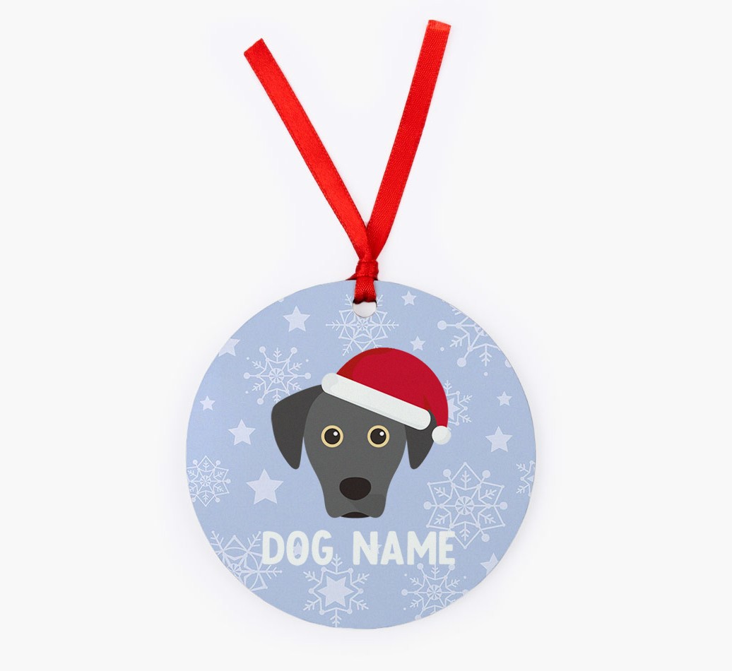 Snowflake: Personalized {breedFullName} Christmas Decoration