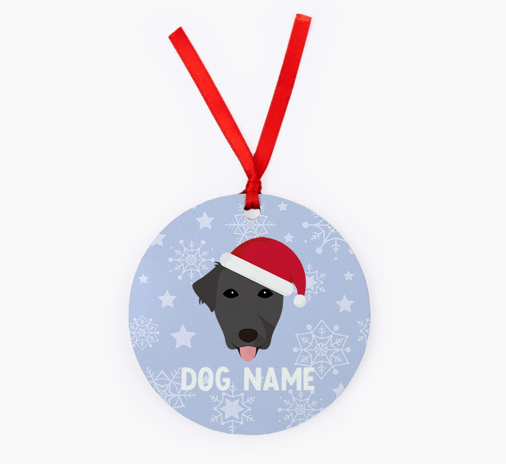 Snowflake: Personalized {breedFullName} Christmas Decoration