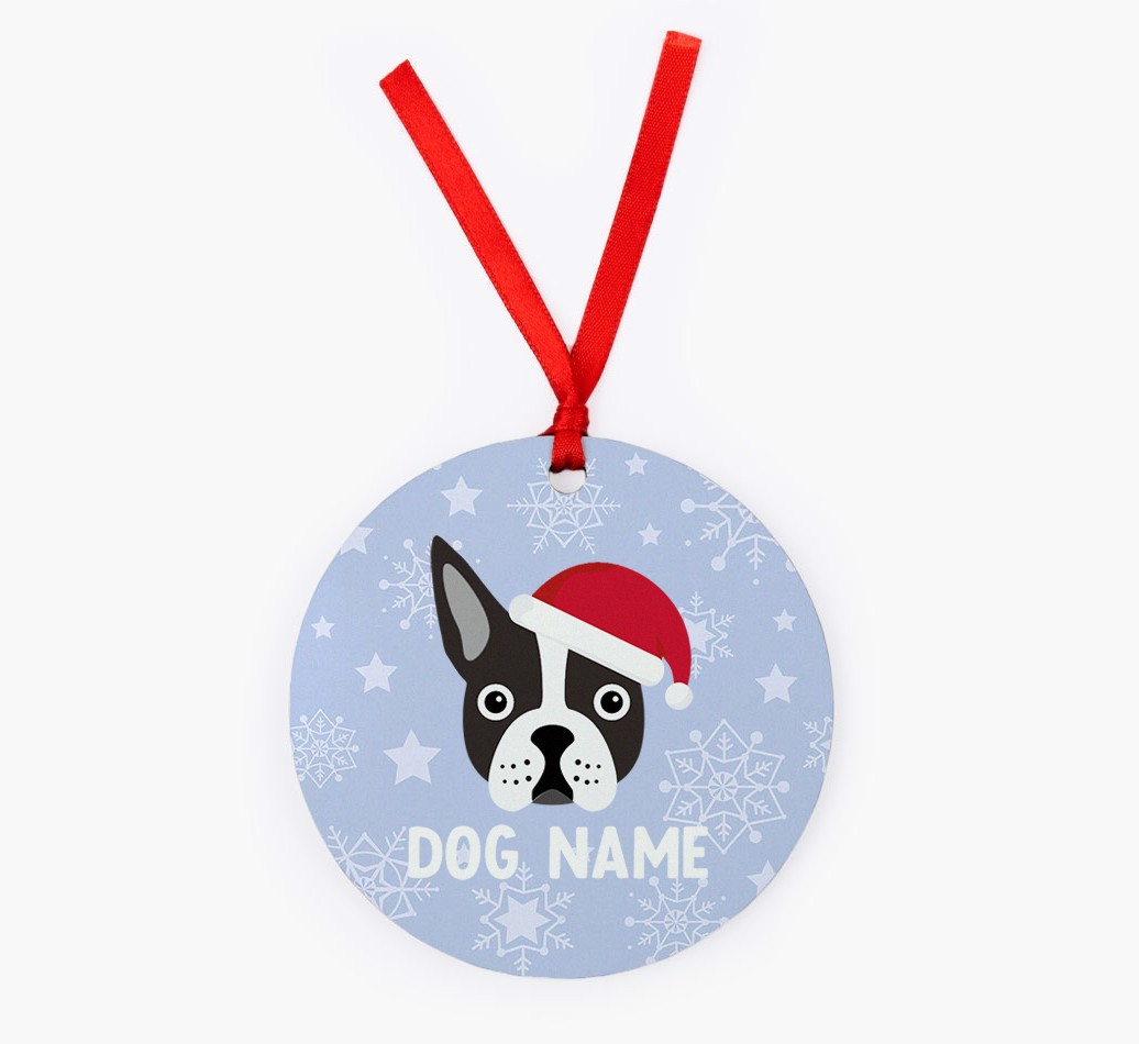 Snowflake: Personalized {breedFullName} Christmas Decoration