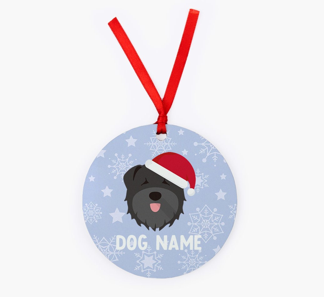 Snowflake: Personalized {breedFullName} Christmas Decoration