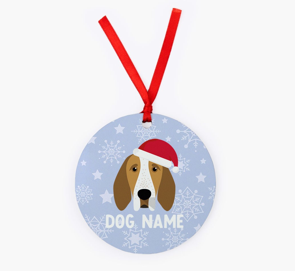 Snowflake: Personalized {breedFullName} Christmas Decoration