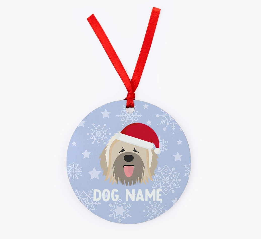 Snowflake: Personalized {breedFullName} Christmas Decoration