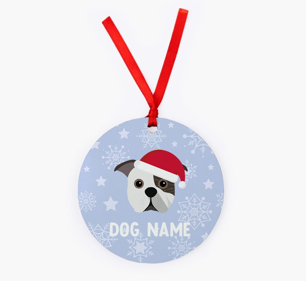 Snowflake: Personalized {breedFullName} Christmas Decoration