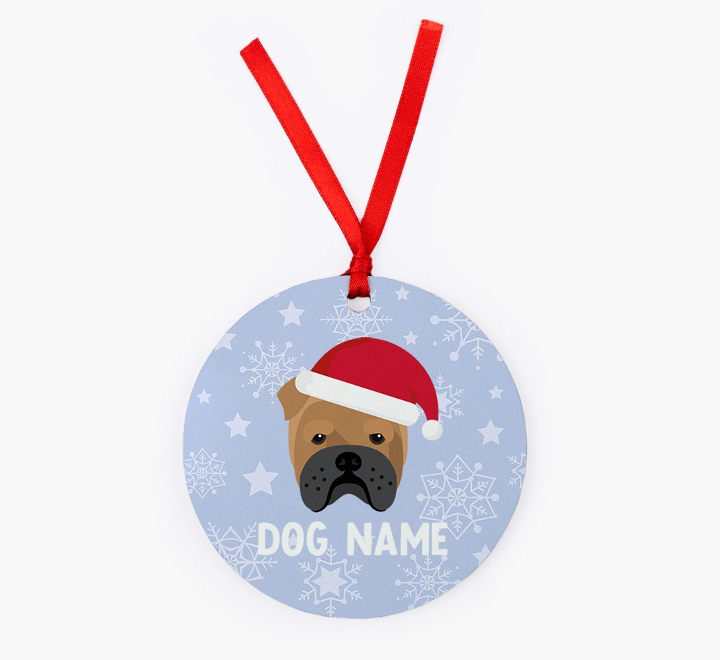 Snowflake: Personalized {breedFullName} Christmas Decoration