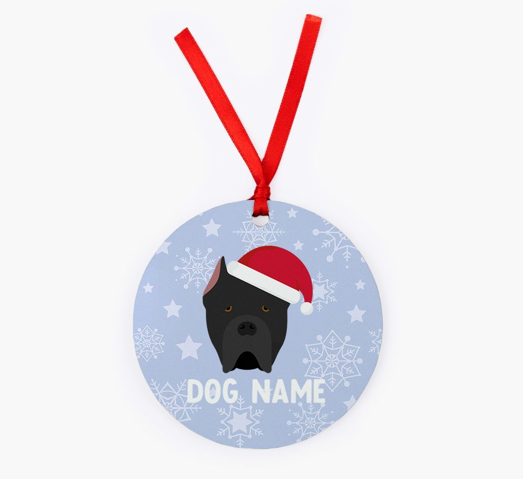 Snowflake: Personalized {breedFullName} Christmas Decoration