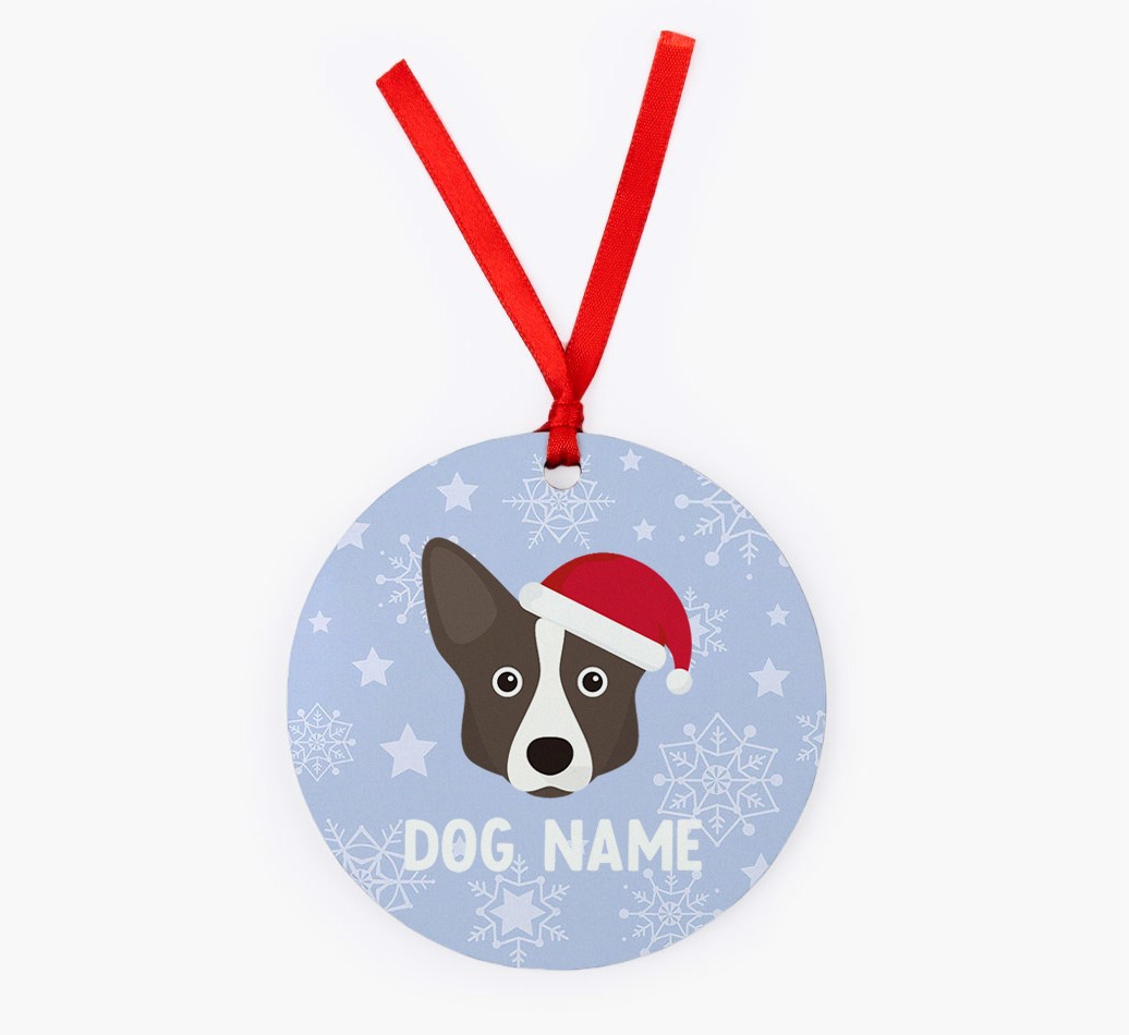 Snowflake: Personalised {breedFullName} Christmas Decoration