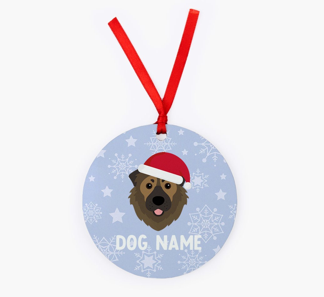 Snowflake: Personalised {breedFullName} Christmas Decoration