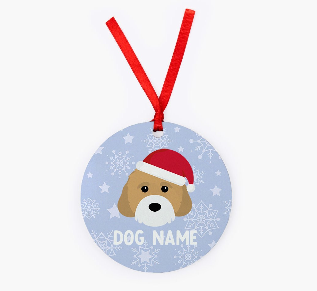 Snowflake: Personalised {breedFullName} Christmas Decoration