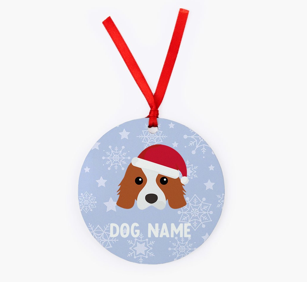 Snowflake: Personalized {breedFullName} Christmas Decoration