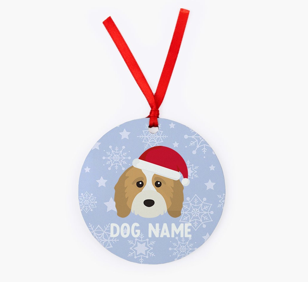 Snowflake: Personalized {breedFullName} Christmas Decoration