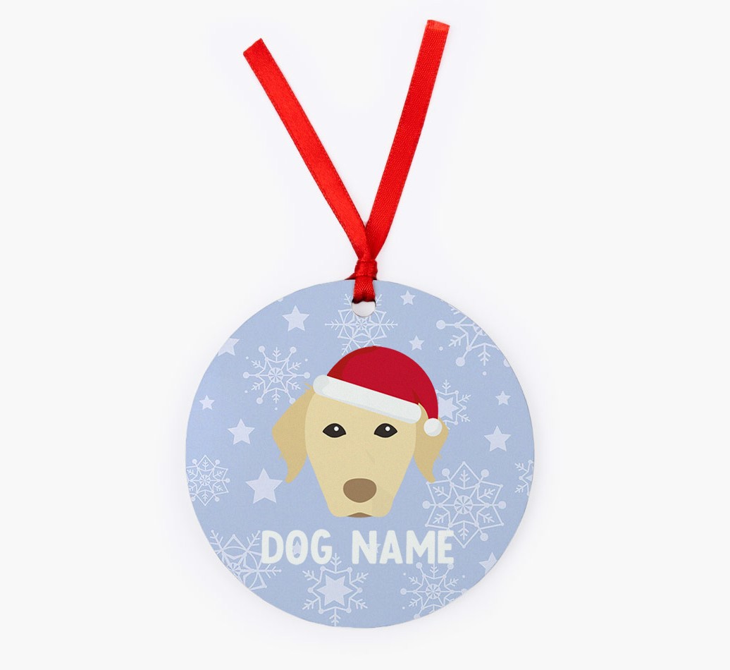 Snowflake: Personalised {breedFullName} Christmas Decoration
