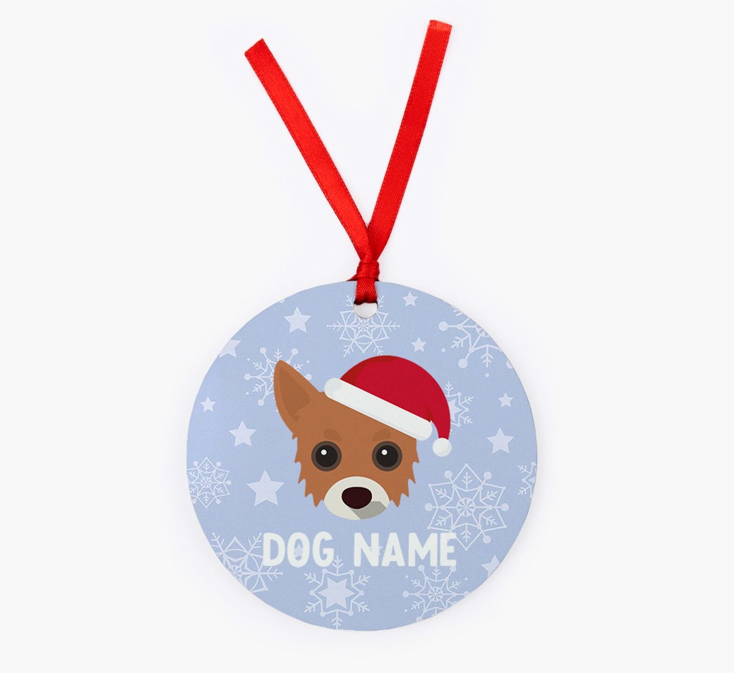 Snowflake: Personalised {breedFullName} Christmas Decoration
