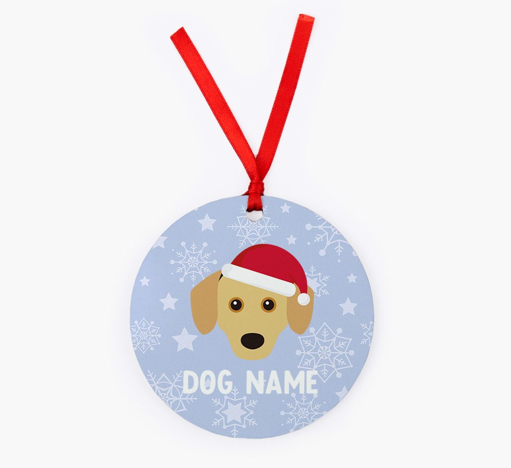 Snowflake: Personalised {breedFullName} Christmas Decoration