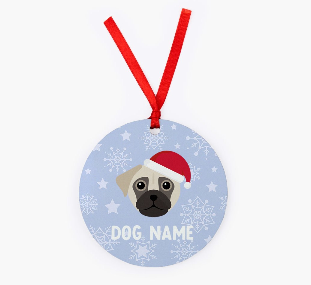 Snowflake: Personalised {breedFullName} Christmas Decoration
