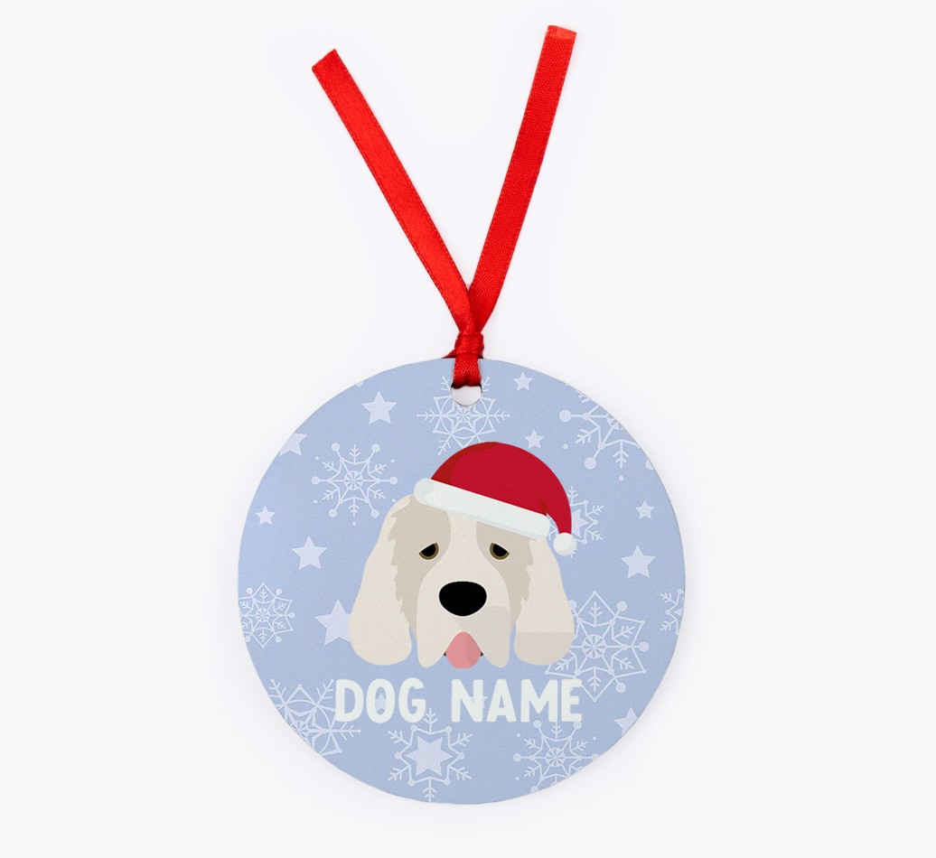 Snowflake: Personalized {breedFullName} Christmas Decoration