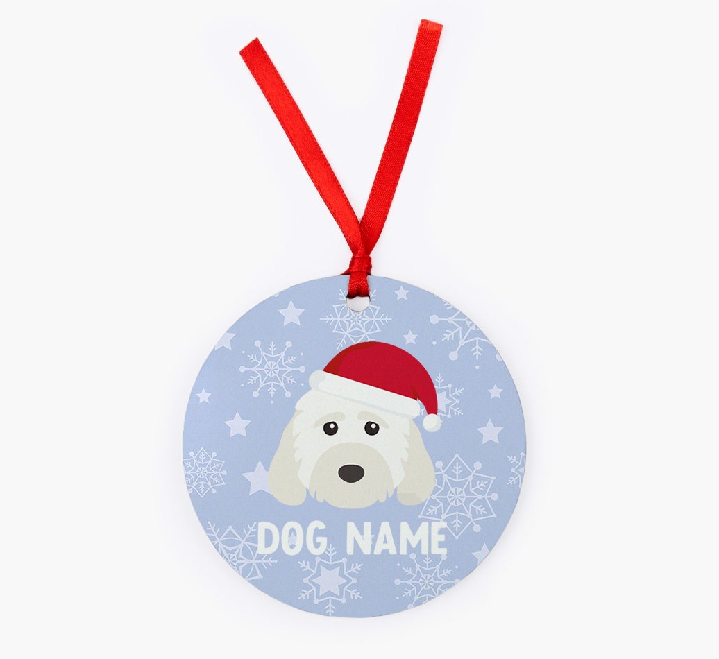 Snowflake: Personalized {breedFullName} Christmas Decoration