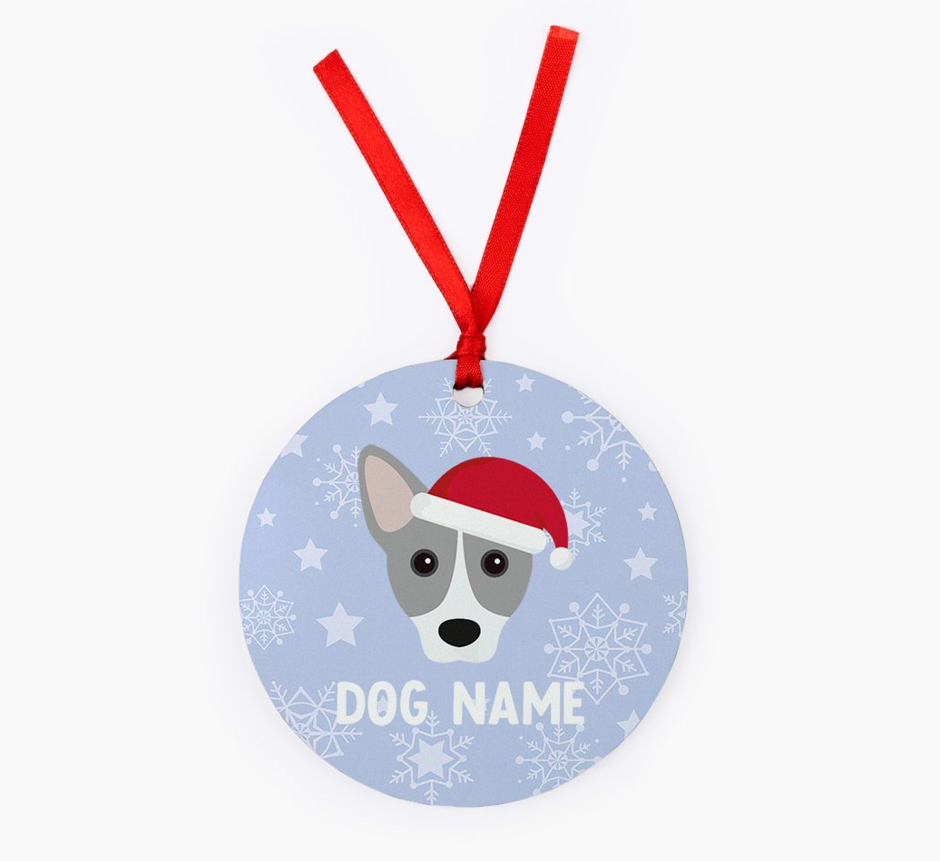 Snowflake: Personalized {breedFullName} Christmas Decoration