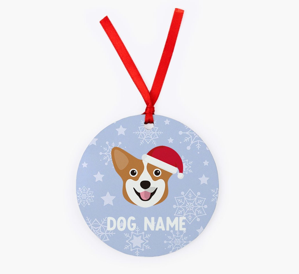 Snowflake: Personalized {breedFullName} Christmas Decoration