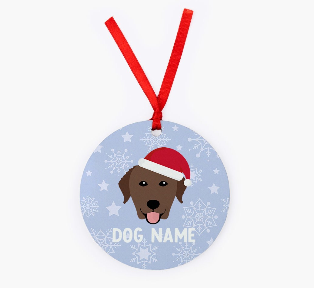 Snowflake: Personalized {breedFullName} Christmas Decoration