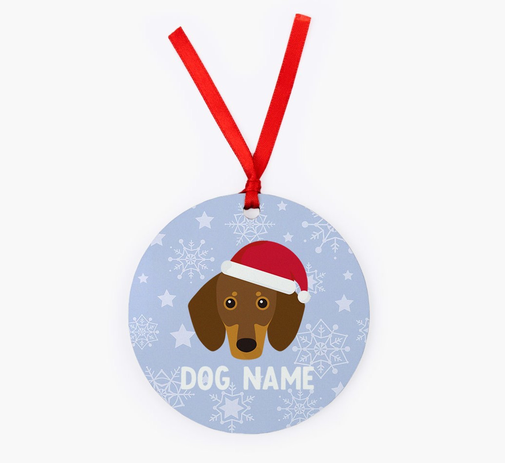 Snowflake: Personalised {breedFullName} Christmas Decoration