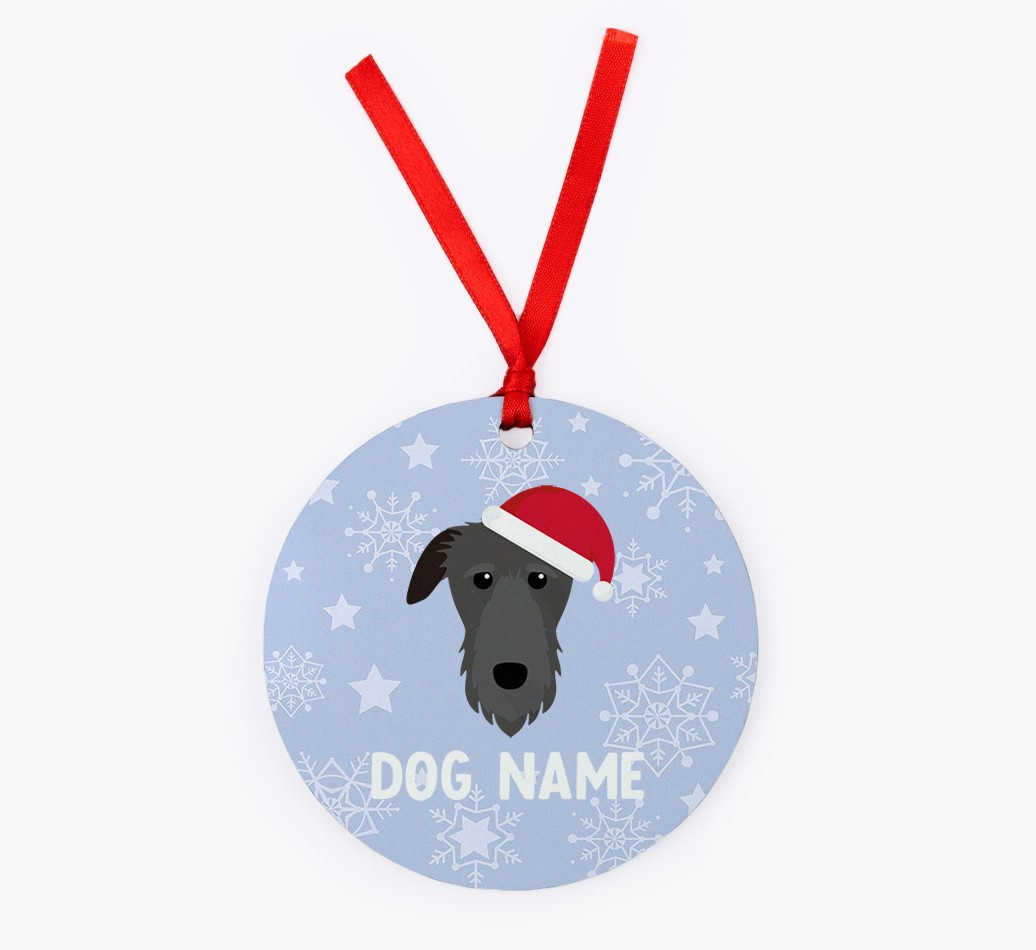 Snowflake: Personalised {breedFullName} Christmas Decoration
