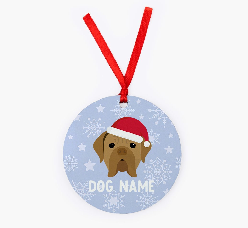 Snowflake: Personalised {breedFullName} Christmas Decoration