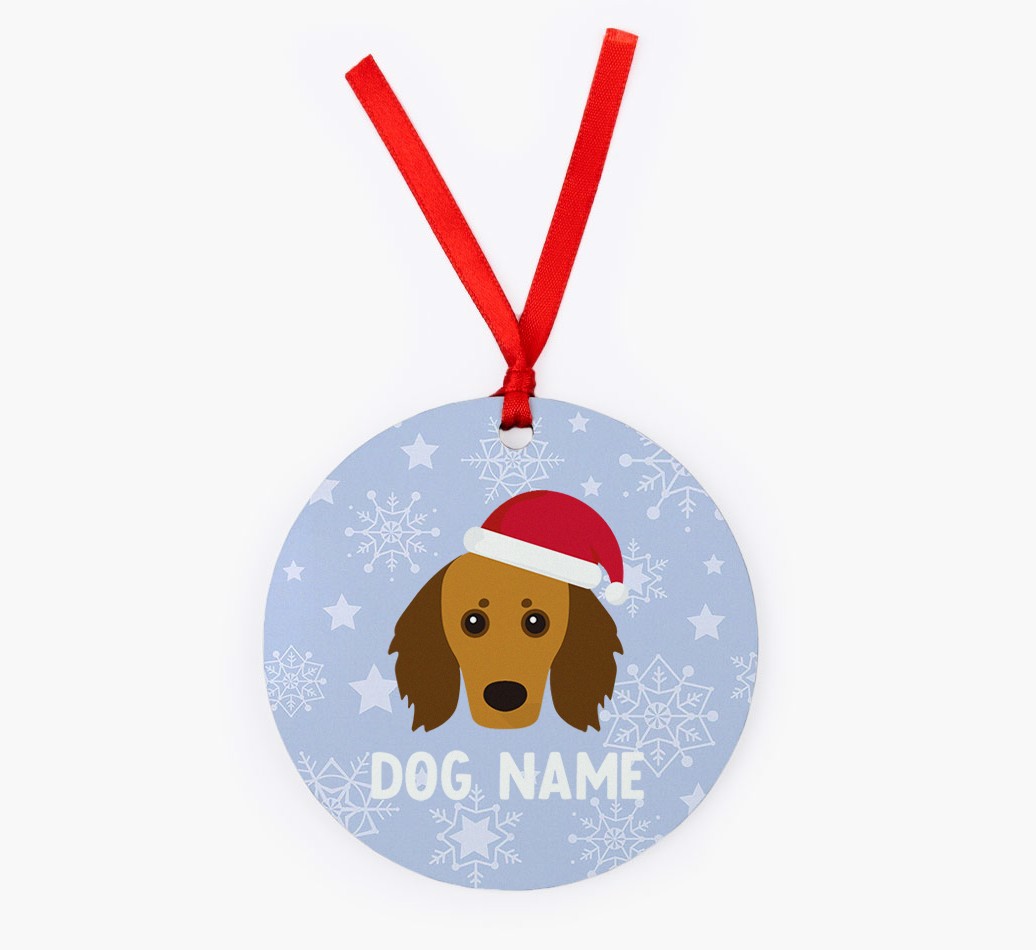 Snowflake: Personalised {breedFullName} Christmas Decoration